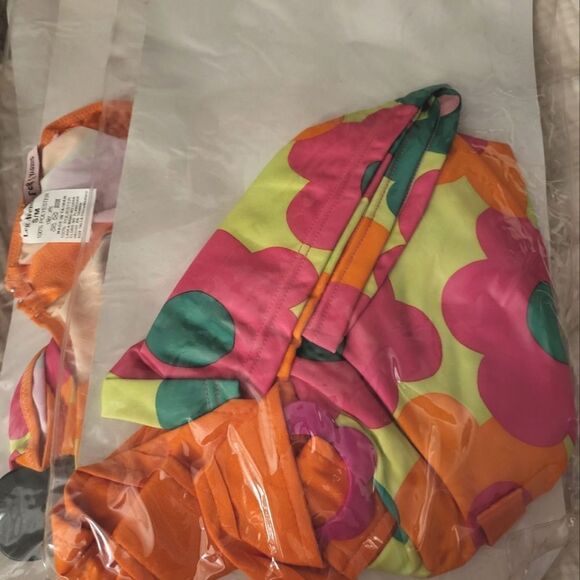 NWT LegAvenue Barbie Daisy Hippie Costume Pink 70s Bodycon Mini Dress - Picture 5 of 5